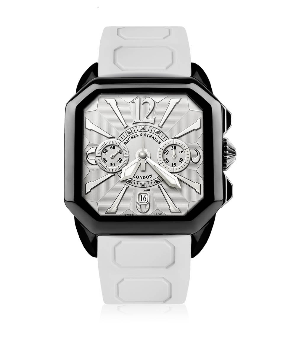 Berkeley 43 Chronograph Square Black PVD Stainless Steel Swiss